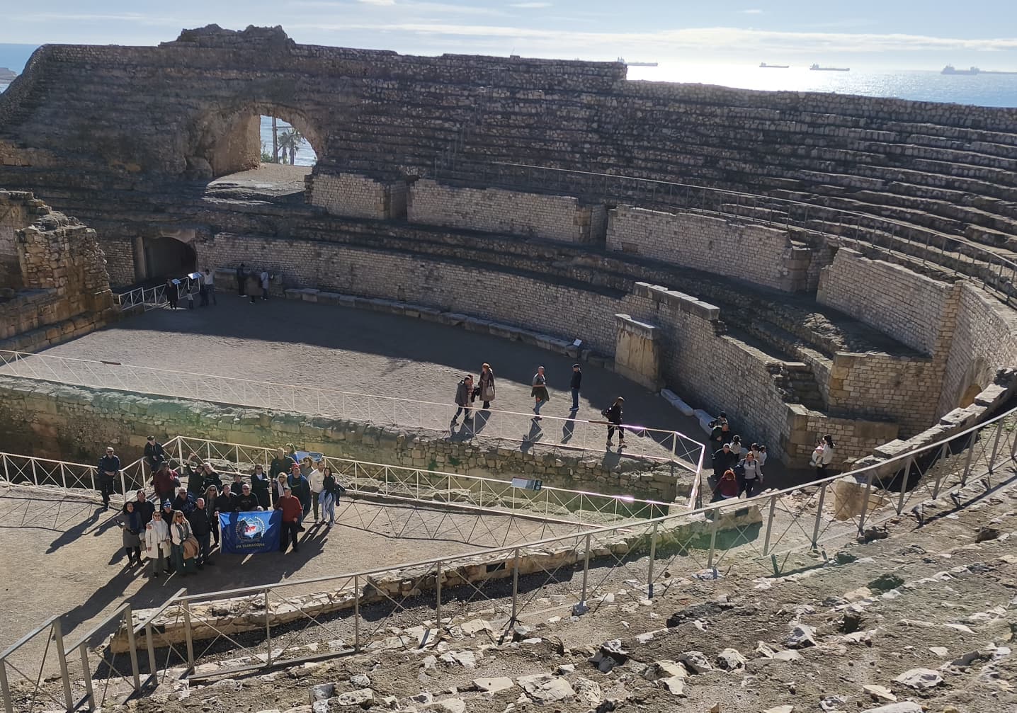 Socis d'IPA Tarragona a l'amfiteatre romà