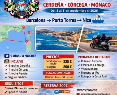 ¡VUELVE LA GRAN AVENTURA SOBRE DOS RUEDAS CON IPA TARRAGONA!